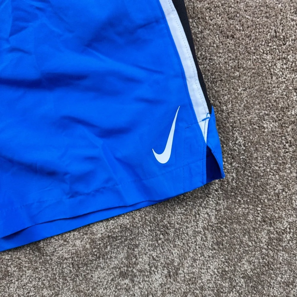 Nike Swim Trunks Mens XXL Blue Black‎ White Colorblock Shorts NESSC602 NWT